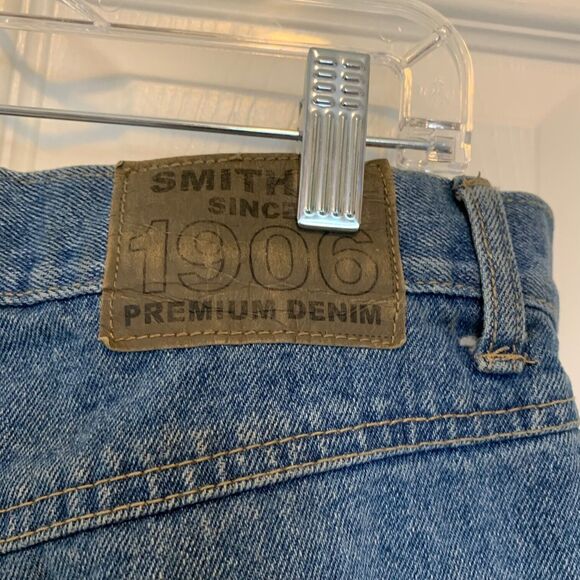 Smiths Work 1906 Wear Jeans Mens Stone Wash Distressed Straight Leg 33x30 Vtg - Picture 10 of 12